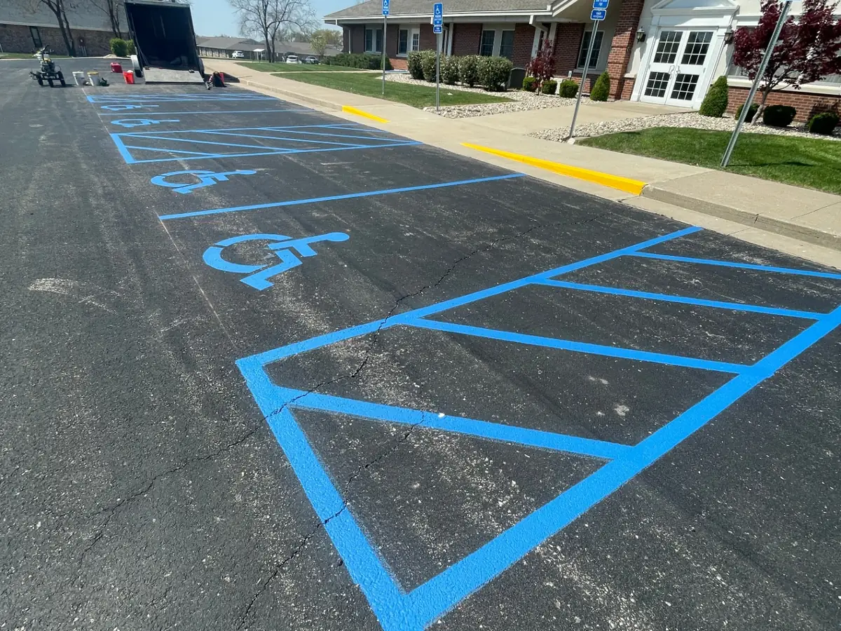 After pavement maintenance