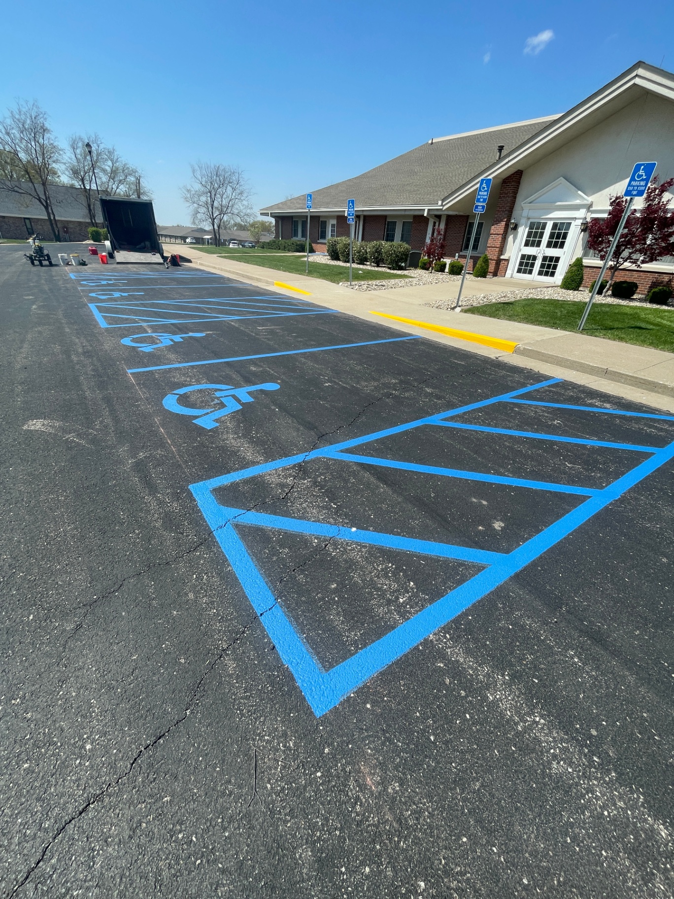 After pavement maintenance
